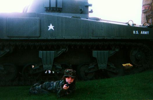 Rachel Shields with M4 Sherman